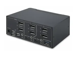 StarTech .com Switch KVM DisplayPort 2 Ports, 8K 60Hz / 4K 144Hz, DP 1.4 - miniature 2