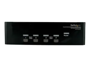StarTech.com Commutateur KVM USB et double écran DVI / VGA à 4 ports avec audio et hub USB 2.0