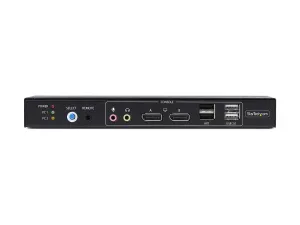StarTech .com 2-Port Dual-Monitor DP KVM Switch w/Video Matrix, 4K 60Hz - miniature 1