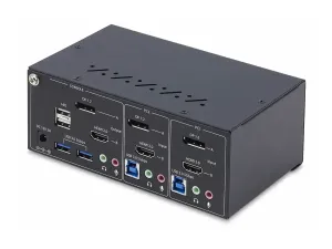 StarTech .com 2-Port Dual-Monitor DisplayPort en HDMI KVM Switch, 4K 60Hz - miniature 5