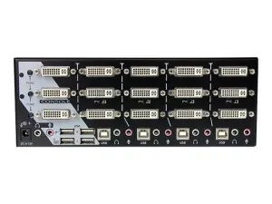 StarTech.com Switch Commutateur KVM USB 4 ports Sortie Vidéo DVI et Audio HUB USB 2.0  3 Ecrans Clavier Souris - miniature 5
