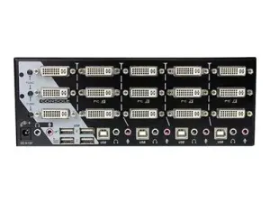 StarTech.com Switch Commutateur KVM USB 4 ports Sortie Vidéo DVI et Audio HUB USB 2.0  3 Ecrans Clavier Souris - miniature 2