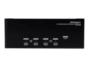StarTech.com Switch Commutateur KVM USB 4 ports Sortie Vidéo DVI et Audio HUB USB 2.0  3 Ecrans Clavier Souris - miniature 1