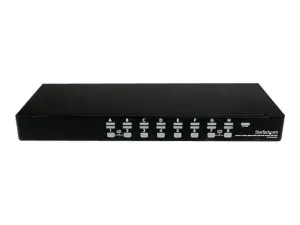 StarTech.com 16 Port 1U Rackmount USB KVM Switch with OSD (SV1631DUSBU) - miniature 1