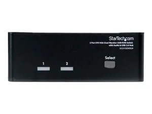 StarTech .com Switch KVM USB 2 ports DVI VGA avec audio - miniature 2