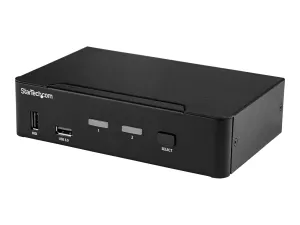 StarTech.com KVM switch écran clavier souris USB à 2 ports DisplayPort 4K 60 Hz - miniature 2