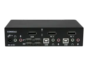 StarTech .com Commutateur KVM 2 Ports DisplayPort, USB et Audio - miniature 2