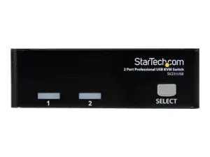 StarTech .com Switch KVM USB VGA professionnel à 2 ports avec câbles - miniature 1