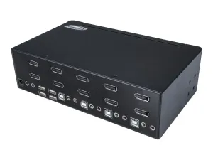 StarTech.com Switch KVM double affichage DisplayPort 4K 60 Hz à 4 ports avec hub USB 2.0 intégré - miniature 5