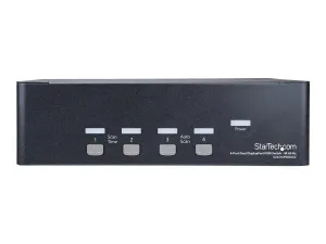 StarTech.com Switch KVM double affichage DisplayPort 4K 60 Hz à 4 ports avec hub USB 2.0 intégré - miniature 4