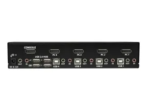 StarTech .com Switch KVM DisplayPort 4K 60 Hz à 4 ports avec hub USB 2.0 intégré - miniature 2