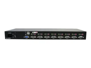 StarTech .com Commutateur USB VGA KVM 8 ports à montage sur rack avec audio (câbles audio inclus) - miniature 3