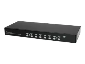 StarTech .com 8 Port 1U Rackmount USB KVM Switch Kit with OSD and Cables - miniature 4