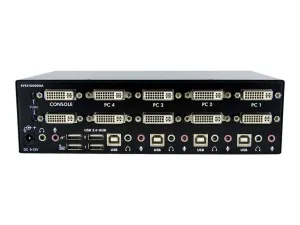 StarTech.com Switch KVM USB 2 Ecrans DVI pour 4 Ordinateurs avec Audio - miniature 2