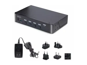 StarTech .com Switch KVM DisplayPort 4 Ports, 8K 60Hz, DP 1.4, 6 Ports USB - miniature 2