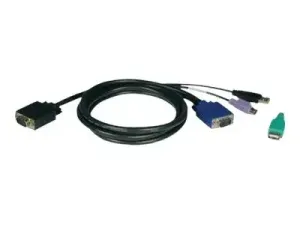 Eaton Tripp Lite Series 10ft USB / PS2 Cable Kit for KVM Switches B040 / B042 Series KVMs 10' - miniature 1
