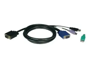 Eaton Tripp Lite Series 6ft USB / PS2 Cable Kit for KVM Switches B040 / B042 Series KVMs 6' - miniature 1