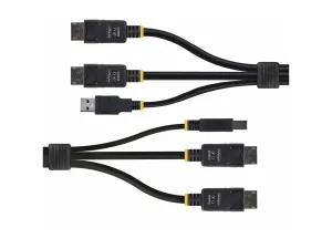 StarTech .com 6ft (1.8m) Dual-DisplayPort and USB 5Gbps KVM Cable - miniature 2