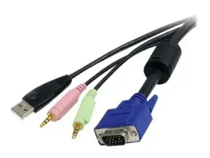 StarTech .com Câble pour switch KVM VGA avec USB, audio stéréo et microphone 3,5 mm - miniature 5