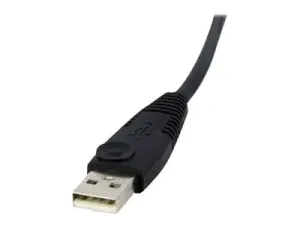 StarTech .com Câble de commutateur KVM DVI-D Dual Link USB 4 en 1 de 1,8 m avec audio et microphone - miniature 3