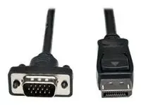 Eaton Tripp Lite Series DisplayPort 1.2 to VGA Active Adapter Cable (DP with Latches to HD15 M/M), 6 ft. (1.8 m) - miniature 2