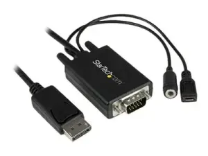 StarTech Câble adaptateur DisplayPort vers VGA de 2 m avec audio - miniature 2