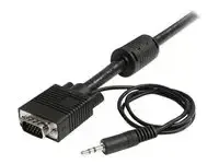StarTech.com Câble vidéo coaxial pour écran VGA haute résolution 10 m avec audio HD15 M/M - miniature 2