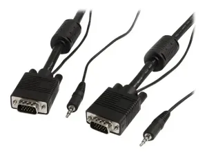 StarTech.com Câble vidéo coaxial pour écran VGA haute résolution 10 m avec audio HD15 M/M - miniature 1