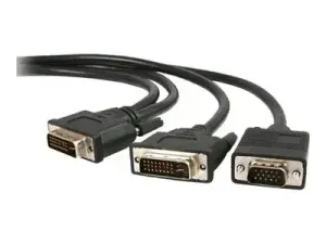 StarTech .com Câble répartiteur en Y DVI-I (M) vers DVI-D (M) et VGA (M) de 1,8m - miniature 4