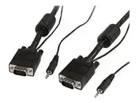 StarTech .com Cable video coaxial pour ecran VGA haute resolution 2 m avec audio HD15 M/M - miniature 2
