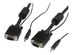 StarTech .com Cable video coaxial pour ecran VGA haute resolution 2 m avec audio HD15 M/M - miniature 5