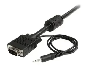 StarTech .com Cable video coaxial pour ecran VGA haute resolution 2 m avec audio HD15 M/M - miniature 4