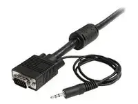 StarTech .com Cable video coaxial pour ecran VGA haute resolution 2 m avec audio HD15 M/M - miniature 3
