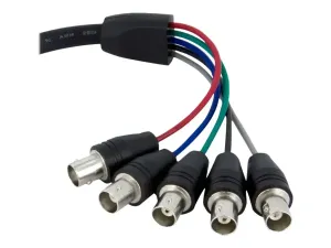 StarTech .com Câble d'écran coaxial VGA vers 5x BNC RGBHV de 30cm - miniature 5