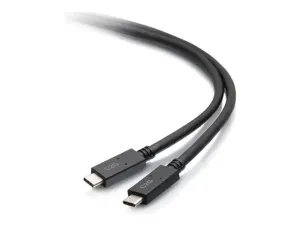 C2G 6.5ft (2m) USB-C Male to USB-C Male Cable (20V 3A) - miniature 3