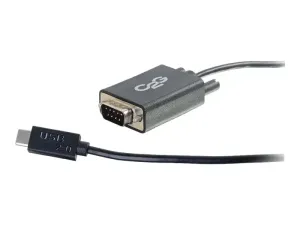 C2G USB 2.0 USB C to DB9 Serial RS232 Adapter Cable Black - miniature 3