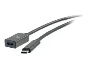 C2G 3ft USB-C to C 3.1 (Gen 2) Male to Female Extension Cable (10Gbps) - miniature 4