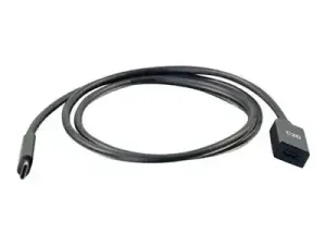 C2G 3ft USB-C to C 3.1 (Gen 2) Male to Female Extension Cable (10Gbps) - miniature 5