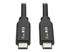 Eaton Tripp Lite Series USB Type C to USB C Cable USB 2.0 5A Rating USB-IF Cert M/M USB Type C 1M - miniature 3