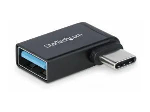 StarTech .com Right Angled USB-C to USB-A Adapter, USB 5Gbps, Compact USB-C Male to USB-A Female Adapter, Metal Housing, M/F - miniature 2
