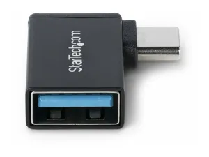 StarTech .com Right Angled USB-C to USB-A Adapter, USB 5Gbps, Compact USB-C Male to USB-A Female Adapter, Metal Housing, M/F - miniature 4