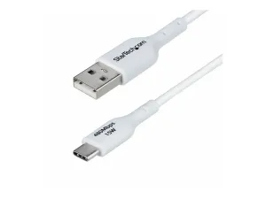 StarTech 3ft (1m) White USB-A to USB-C Charging Cable/Cord, M/M - miniature 4