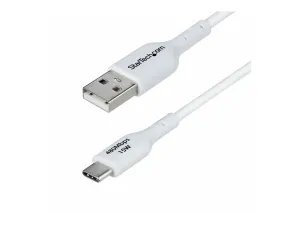 StarTech 3ft (1m) White USB-A to USB-C Charging Cable/Cord, M/M - miniature 3