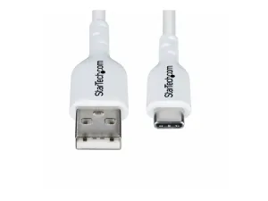 StarTech 2m (6.6ft) White USB-A to USB-C Charging Cable/Cord, M/M - miniature 5