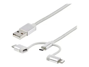StarTech .com Câble USB multi connecteur de 1 m - miniature 1