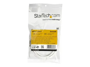 StarTech Câble USB-C vers USB-C avec Power Delivery 5A de 2 m - miniature 1
