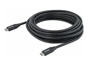 StarTech Câble USB-C vers USB-C avec Power Delivery (5A) de 4 m - miniature 2