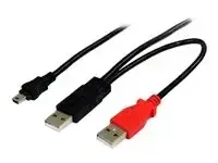 StarTech.com Câble USB 2.0 en Y A vers Mini B de 1,8 m - miniature 2