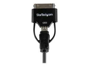 StarTech.com Câble connecteur Apple Dock 30 broches ou Micro USB vers USB 60 cm - miniature 3