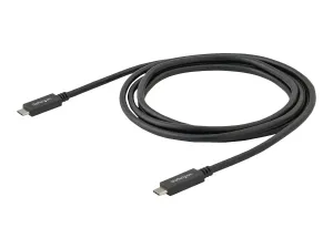 StarTech Câble USB-C vers USB-C avec Power Delivery (3A) de 2 m - miniature 1